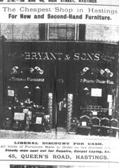Bryant & Sons 45 Queen's Road Hastings. circa 1900